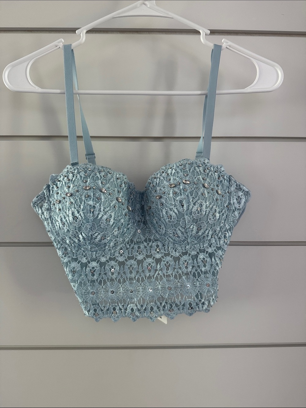 Windsor Light Blue Wired Corset top